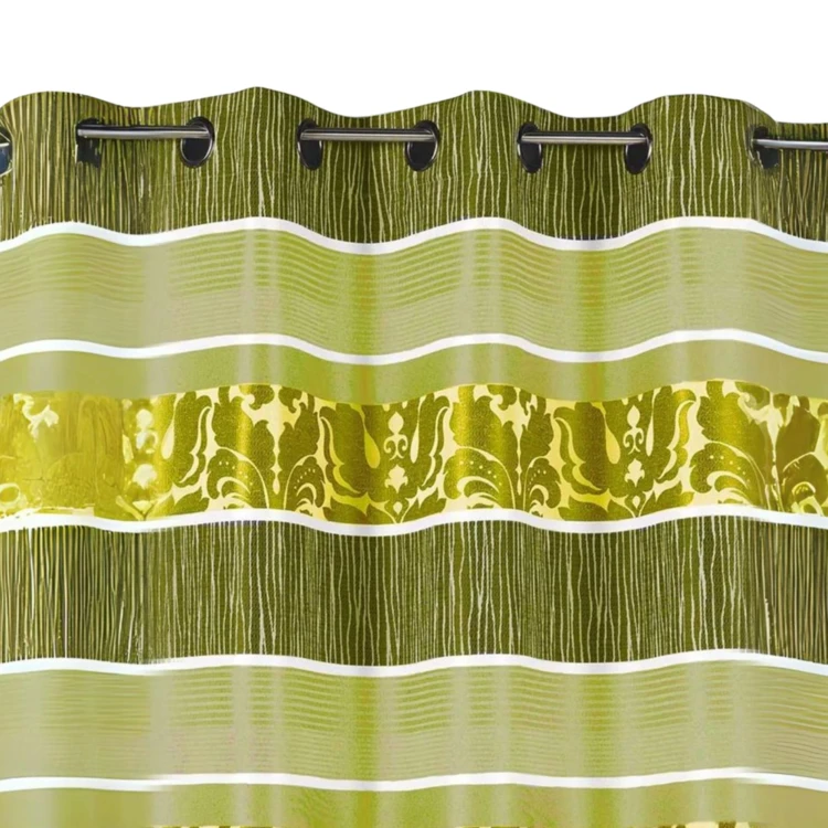 Rideau en jacquard à rayures horizontales colorées