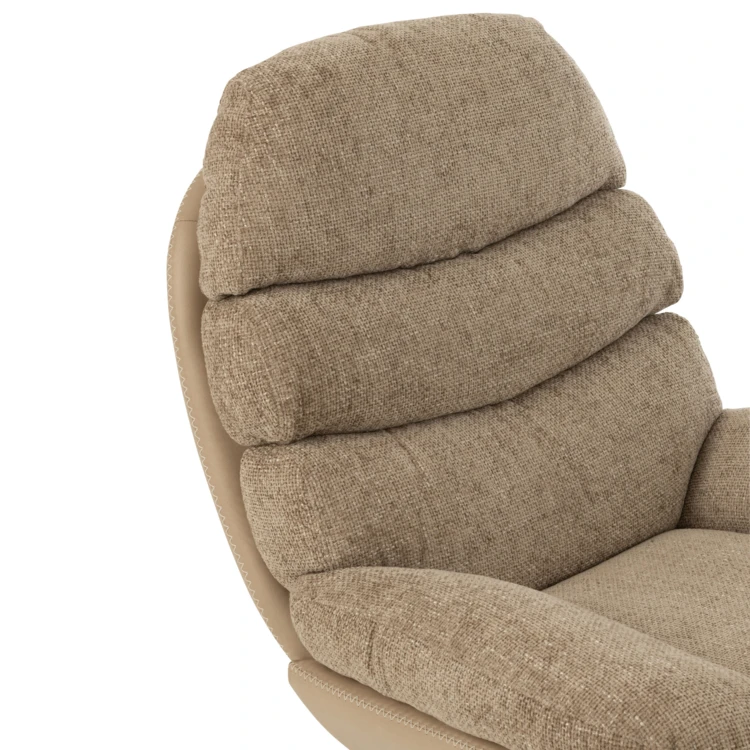 Sillón relax giratorio con reposapiés