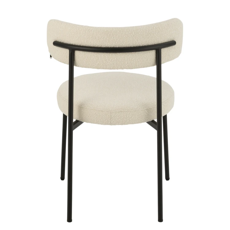 Silla de salón con efecto borreguito