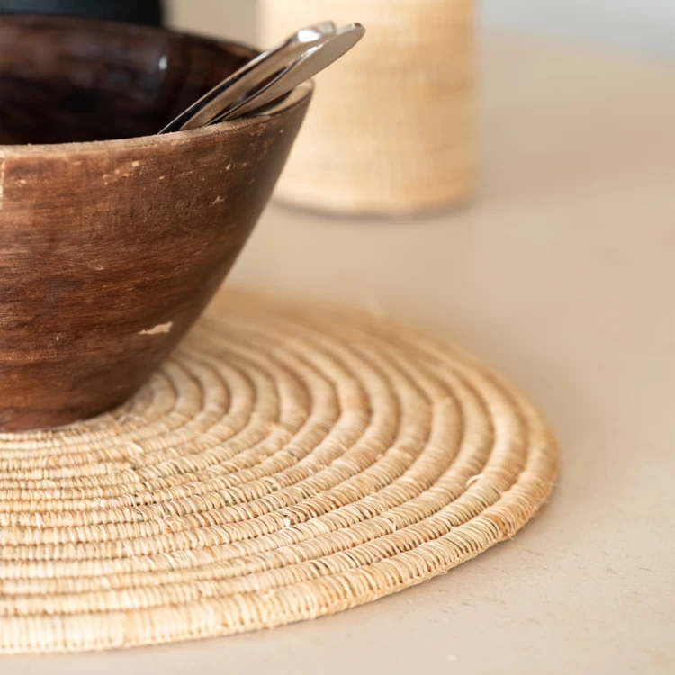 Dessous de plat en fibre de palmier