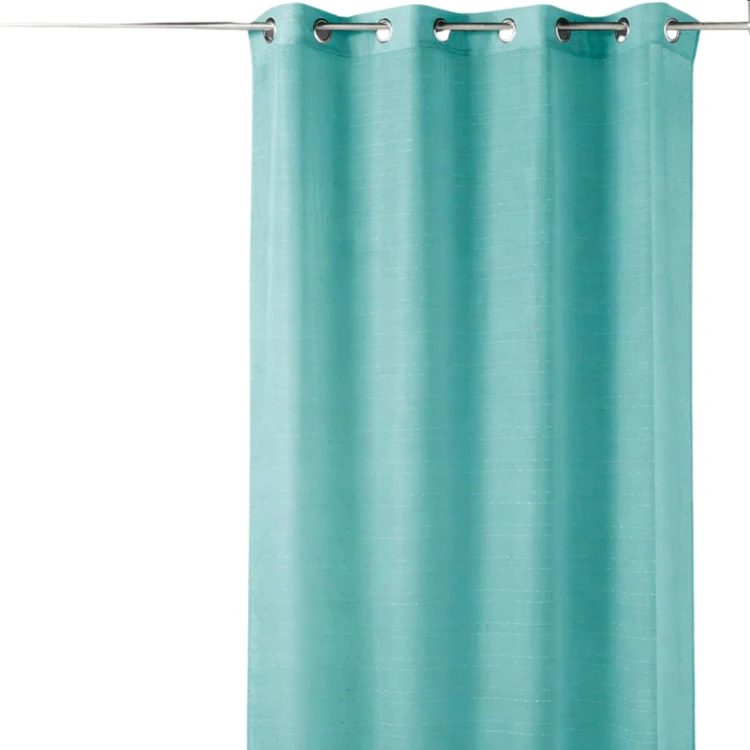 Voilage rayures brodées en pointillées