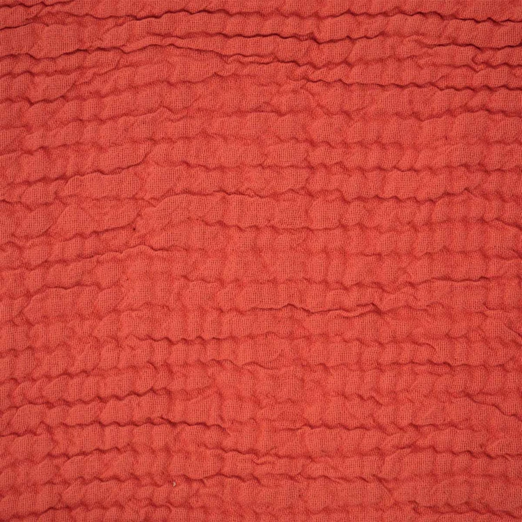 Plaid réversible en coton nid d'abeille