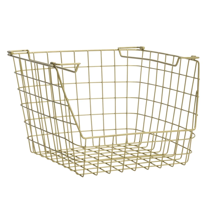 Cesta apilable de alambre para guardar cosas