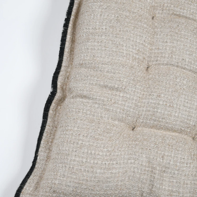 Galette de chaise en poly-lin avec finitions passepoil