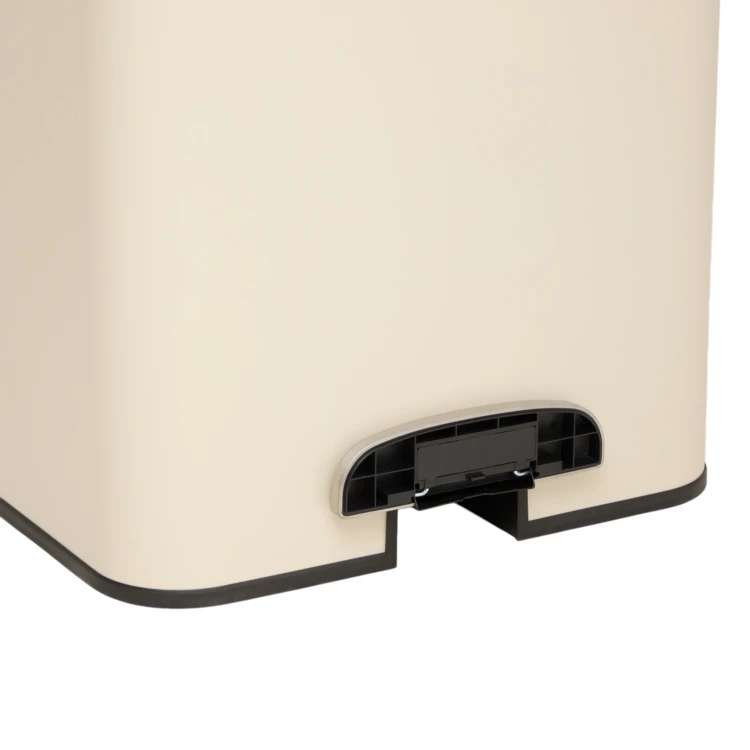 Poubelle à pédale slim en métal avec filtre anti-odeurs 50 L