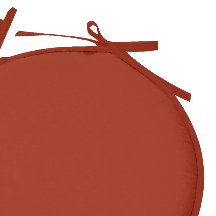 Galette de chaise ronde unie aux multiples couleurs