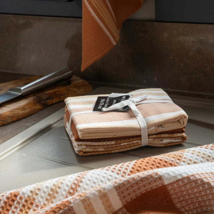 Lot de 3 torchons de cuisine en coton
