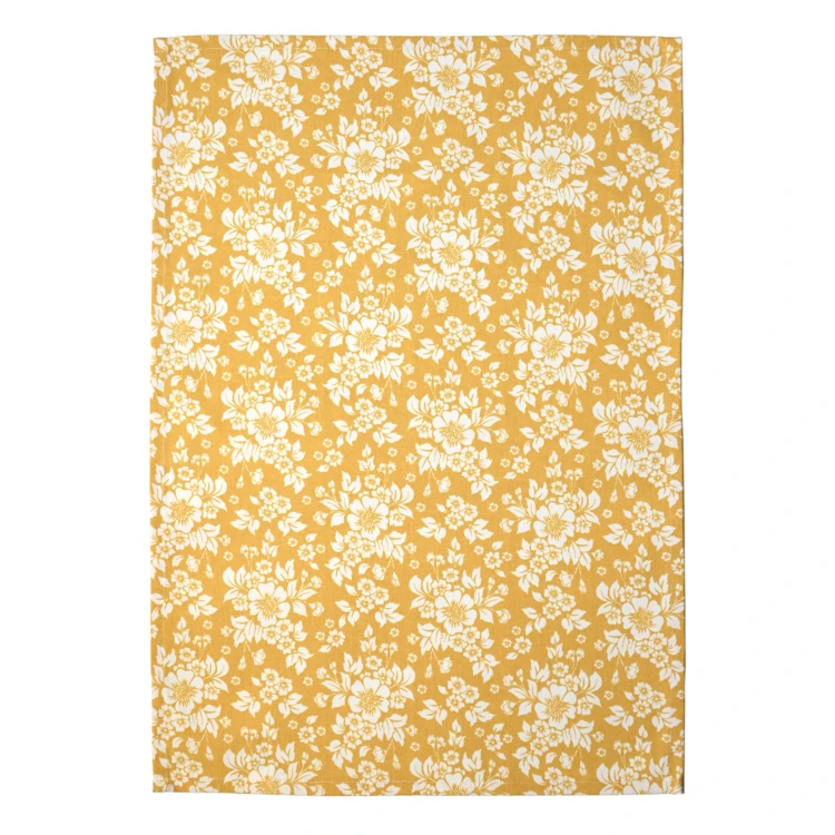 Torchon de cuisine en coton à motif floral imprimé