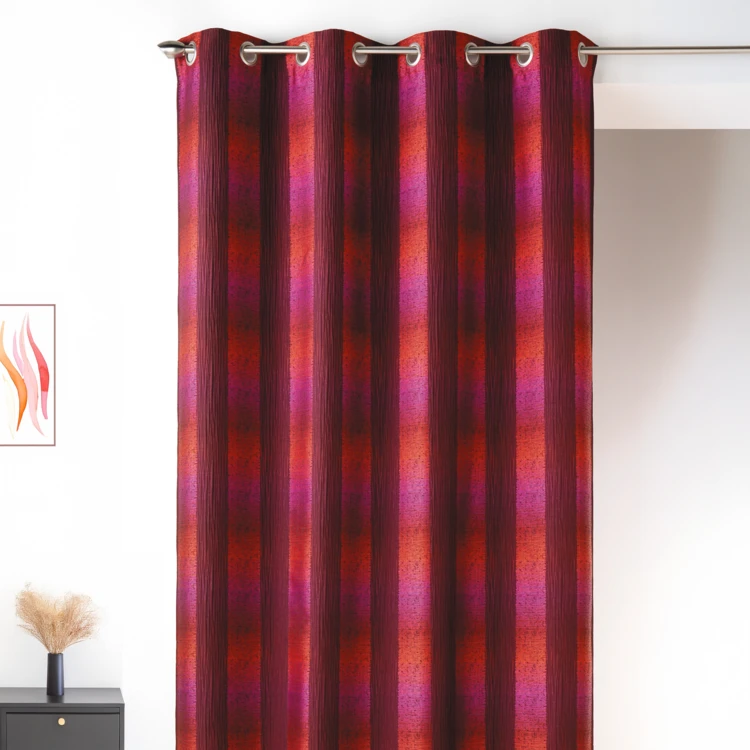 Rideau en Jacquard Effet Quadrillé