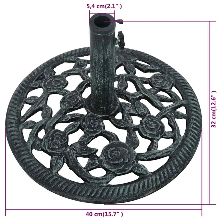 Socle de parasol en fonte