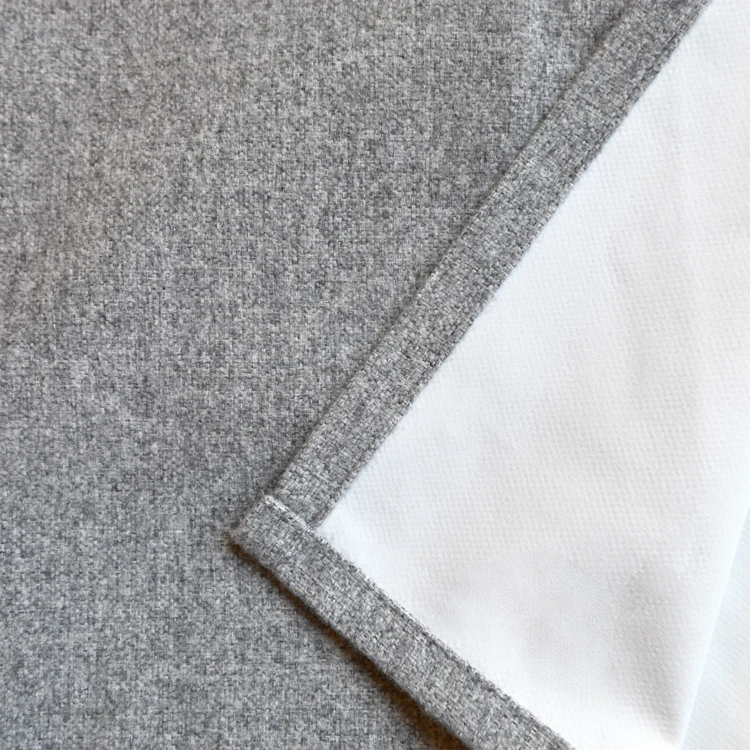 Rideau occultant aspect flanelle enduit