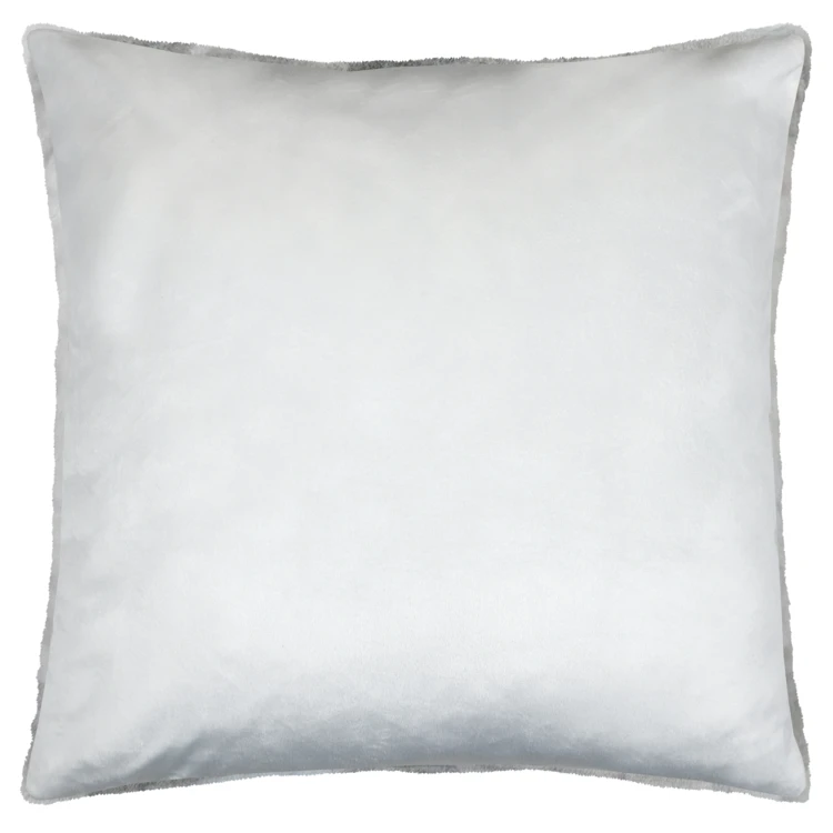 Coussin à carreaux écossais en fausse fourrure