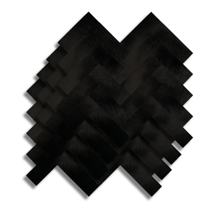 Crédence adhésive murale 3D effet chevron 4 pièces