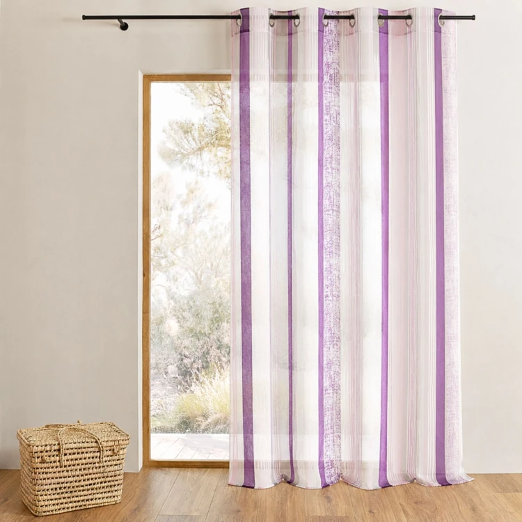 Organza-Vorhang mit Jacquard-Streifenmuster