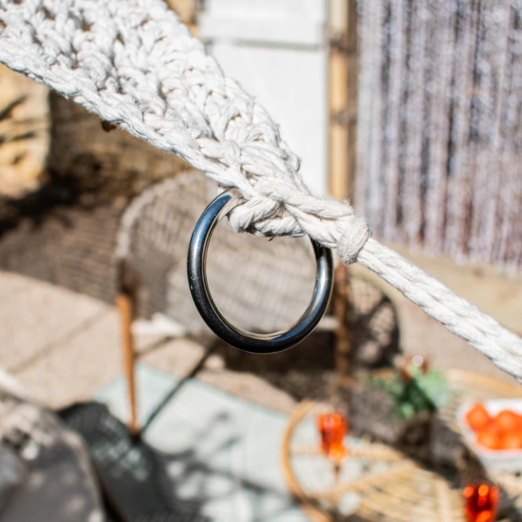 Voile d’ombrage triangulaire macramé polylin