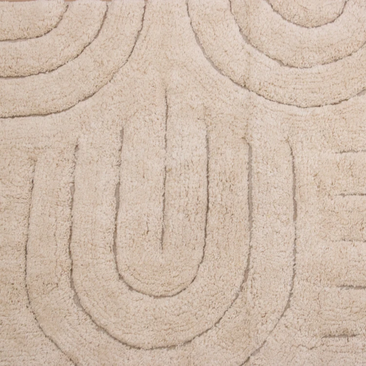 Tapis déco moderne en coton design graphique