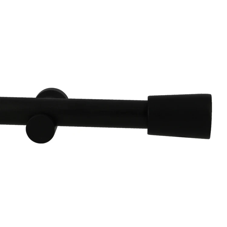Kit tringle à rideaux en bois avec embout conique D28mm