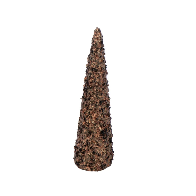 Cône décoratif sequins mousse