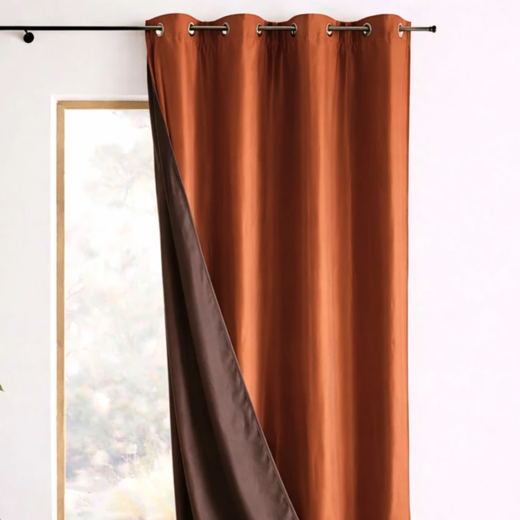 Rideau Ameublement Réversible en Taffetas