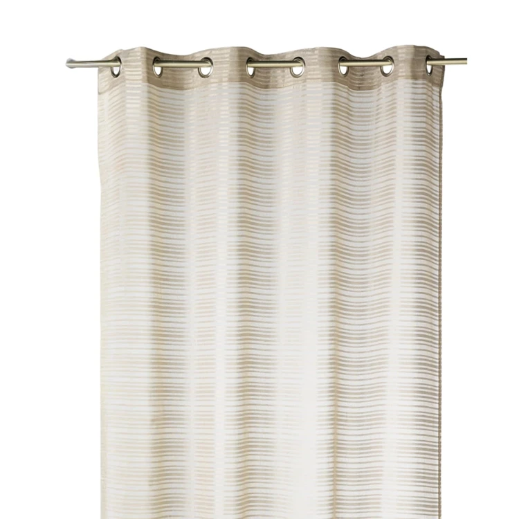 Voilage fantaisie à rayures horizontales "Joyeux"