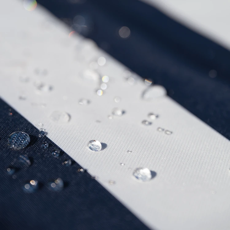 Toile outdoor enduite à rayures