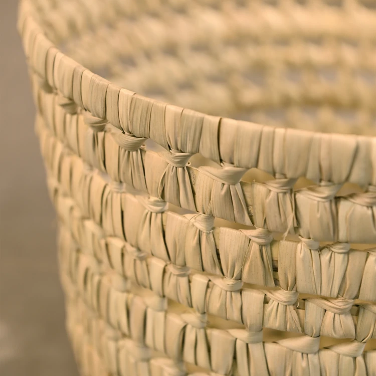 Cache pot feuilles de palmier