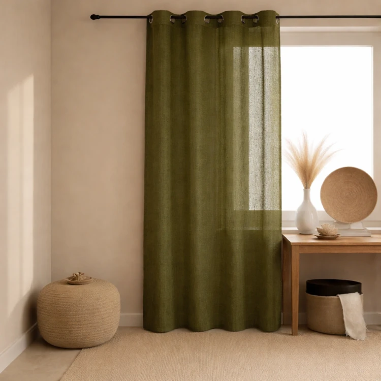 Voilage  effet lin fluide