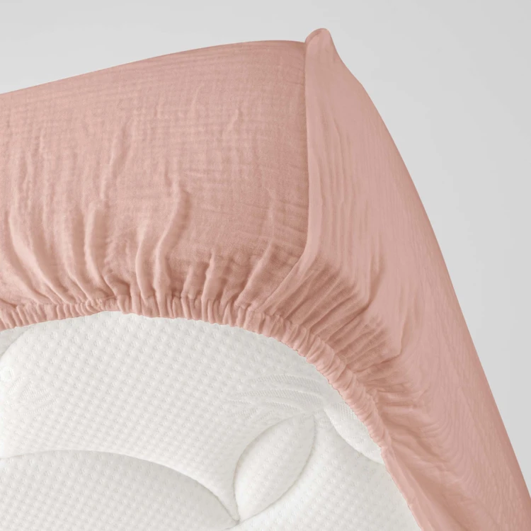 Drap Housse en gaze de coton