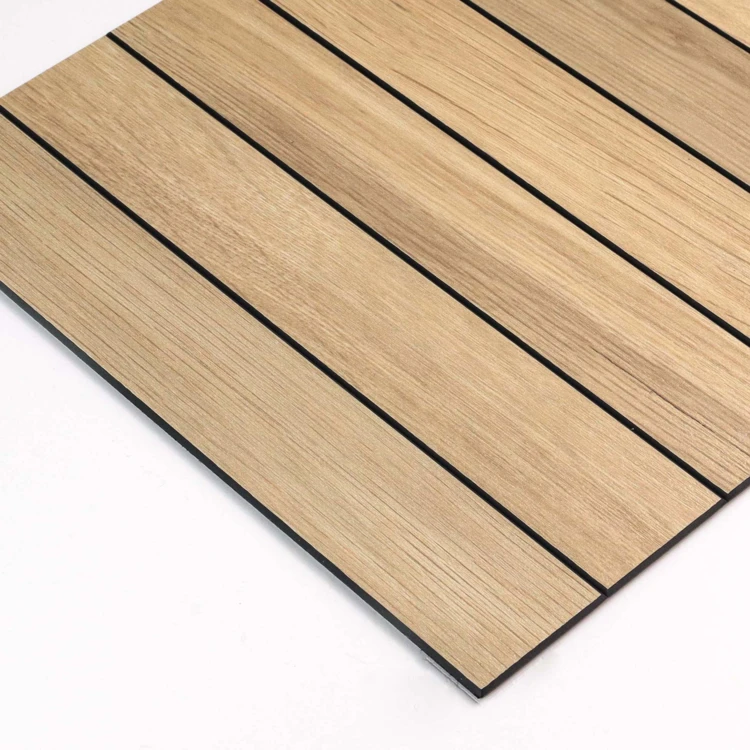 Crédence adhésive murale 3D effet bois 4 pièces