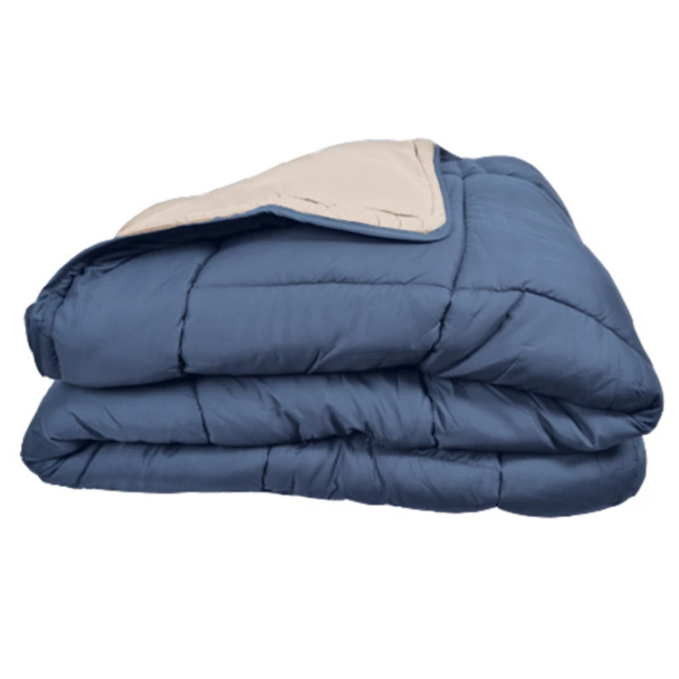 Couette chaude microfibre bicolore 400 gr/m2