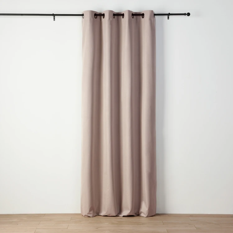 Rideau occultant chiné à oeillets