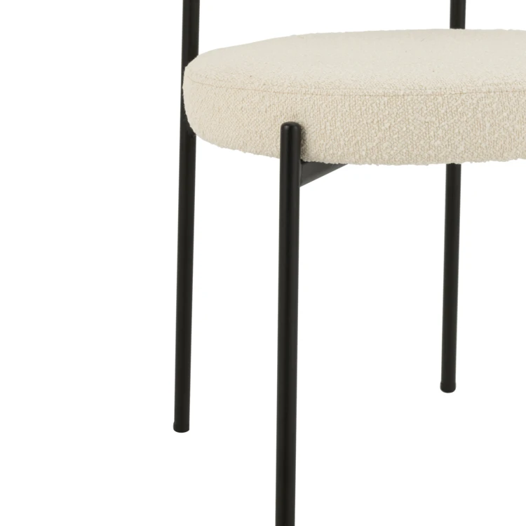 Silla de salón con efecto borreguito