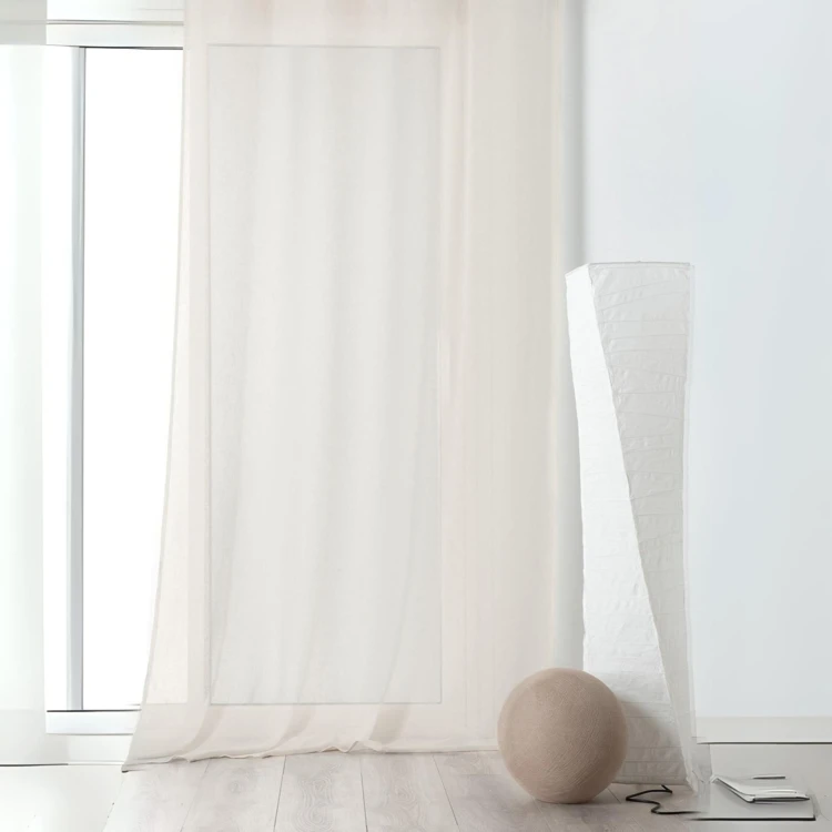 Halbtransparenter Vorhang aus Poly/Leinen