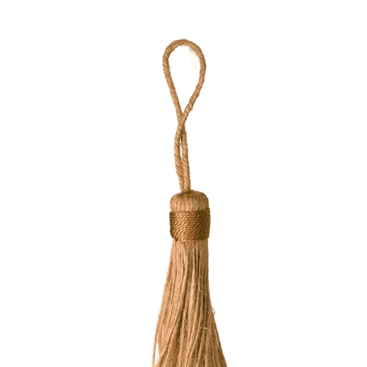 Fermacravatta con nappina naturale