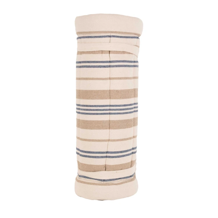 Matelas bain de soleil matelassé à rayures