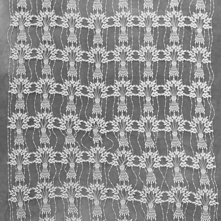 Modulable en macramé à motif bouquet