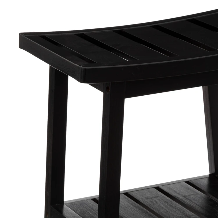 Tabouret de rangement en bambou