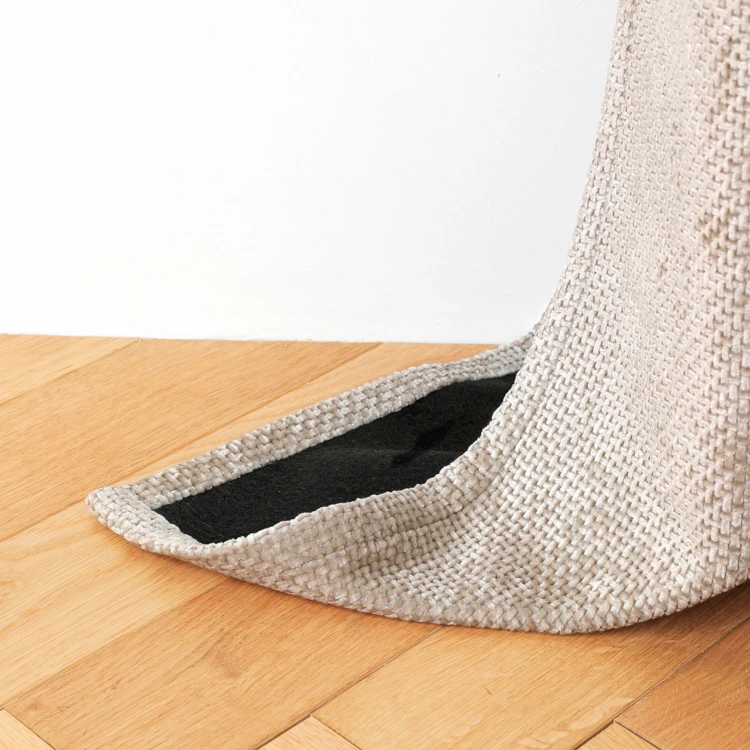 Rideau thermique et phonique effet chenille satinée