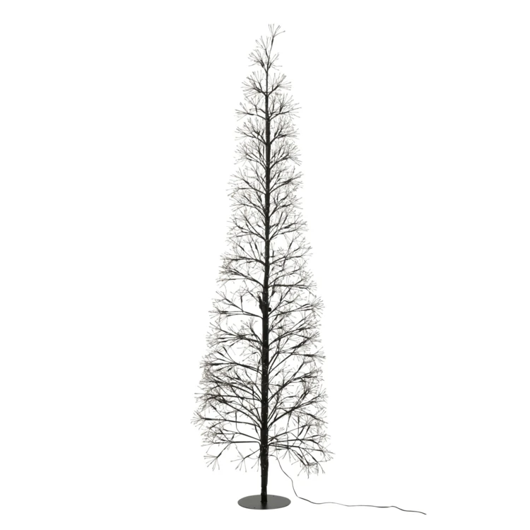 ARBRE LED LUMIÈRES MULTICOLORES FER NOIR EXTRA LARGE