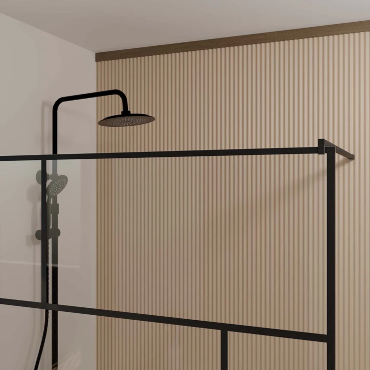 Paroi de douche à l’italienne en verre trempé 8 mm géométriques