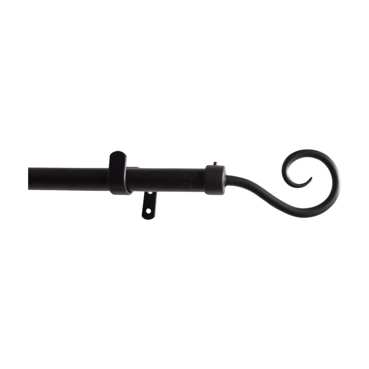 Kit tringle à rideaux fixe avec embouts crosse D20mm