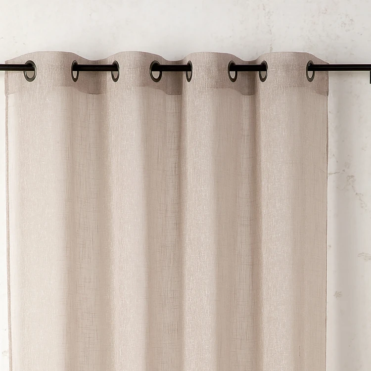 Voilage en polycoton chiné