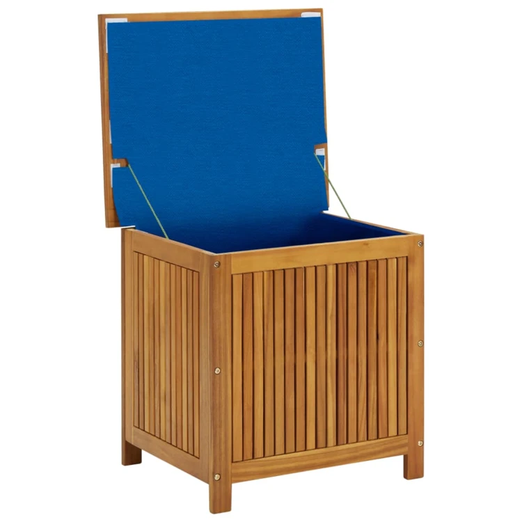 Caja de almacenamiento de exterior de acacia