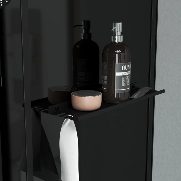 Cabine de douche hydromassante porte coulissante et panneau de contrôle tactile