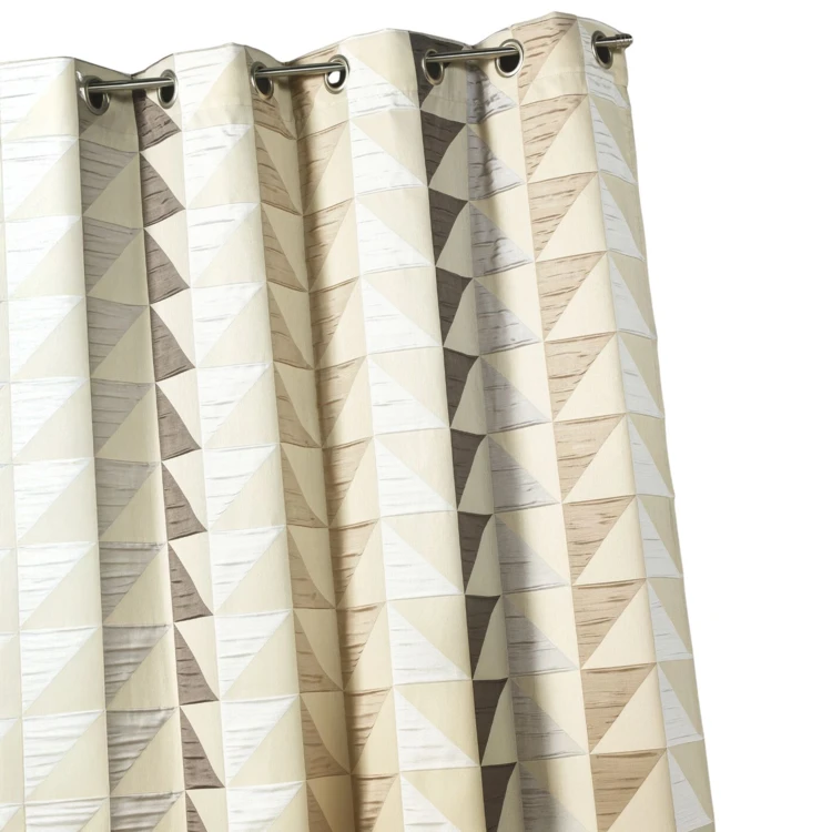 Rideau en jacquard imprimés triangulaires