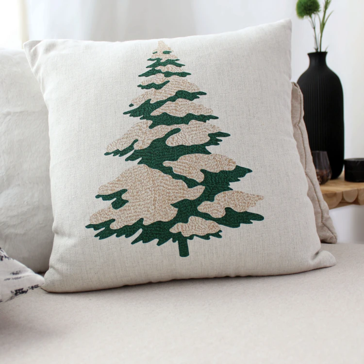 Coussin décoratif motif sapin