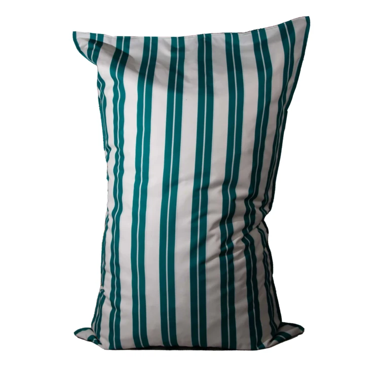 Pouf extérieur XXL à rayures