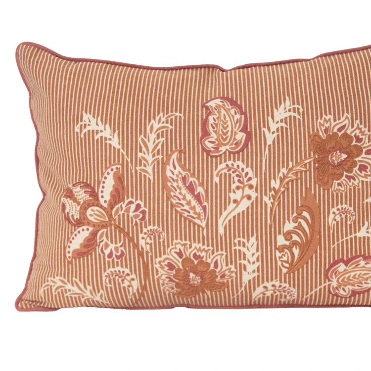 Cuscino decorativo in polilinea con motivo floreale