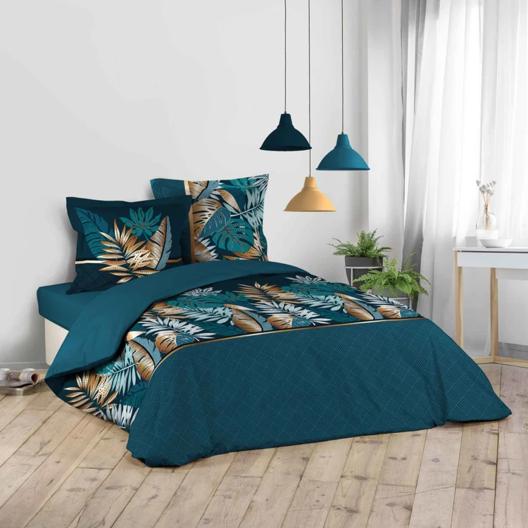 Parure de lit  Alianor Feuilles exotiques