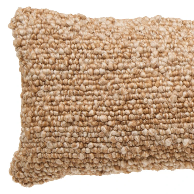 Cojín rectangular efecto lana desenfundable